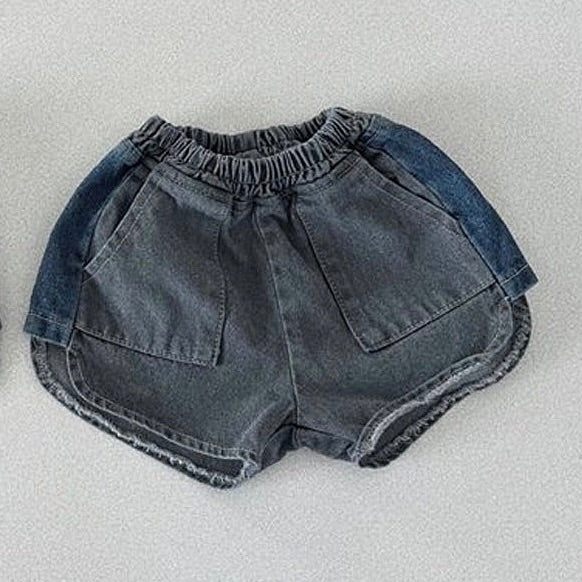 Mini Dual Color Denim Shorts (Ready Stock)
