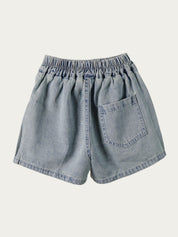Elasticated Waist Denim Shorts (Ready Stock)