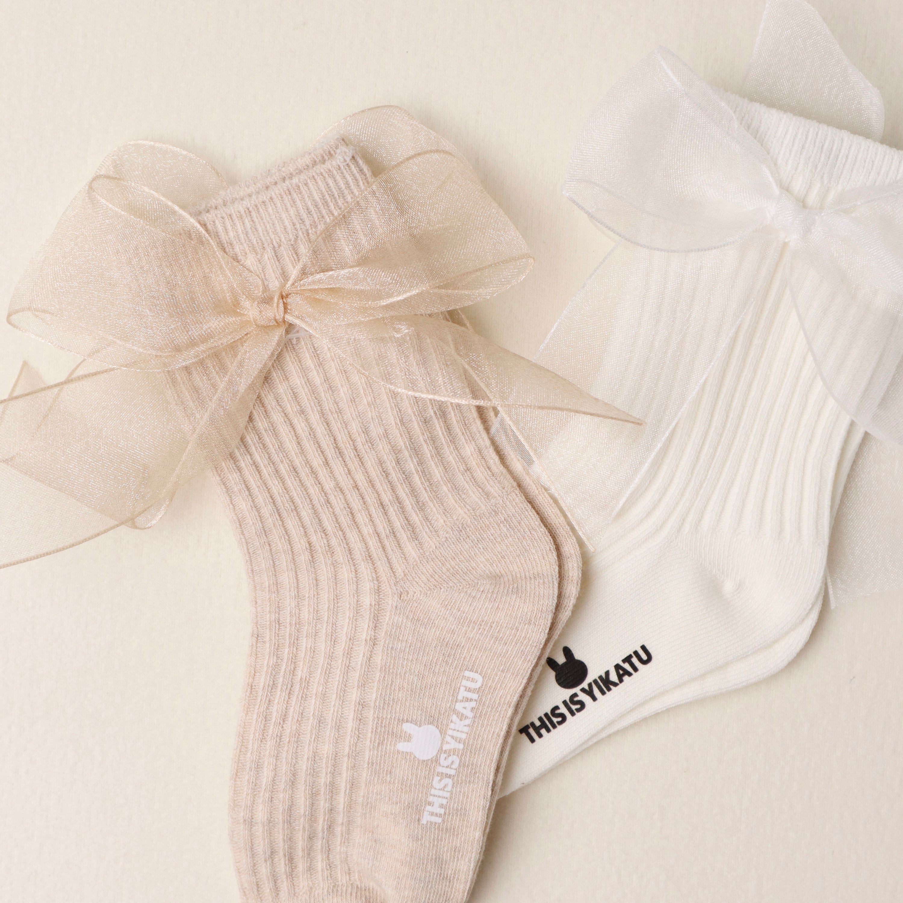 3 Pairs Set - Ribbon Socks (Ready Stock)