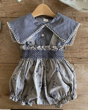Toddler - Sailor Blouse Bloomer Set (Ready Stock)