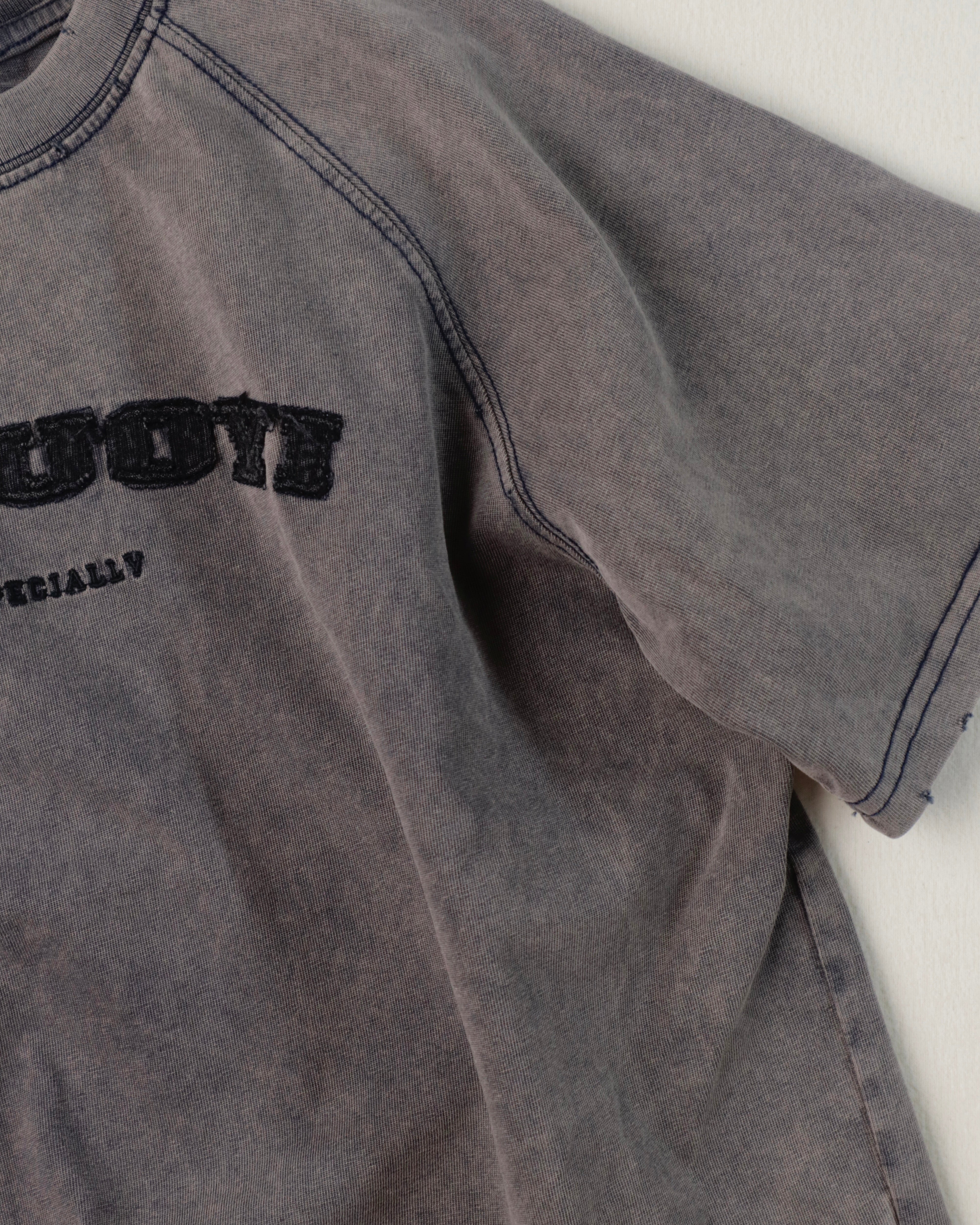 Anna Casual Distressed Tee - Grey