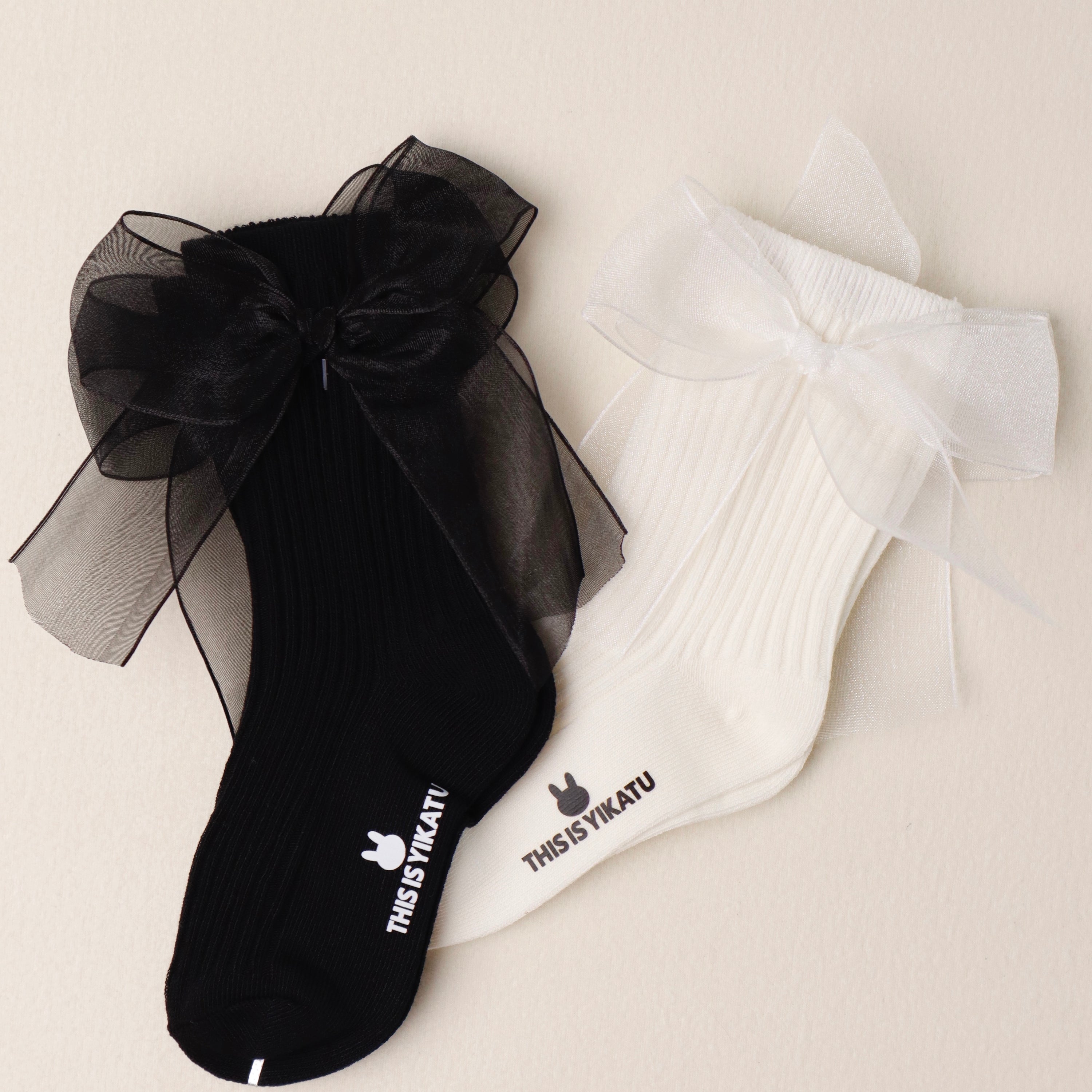 3 Pairs Set - Ribbon Socks (Ready Stock)