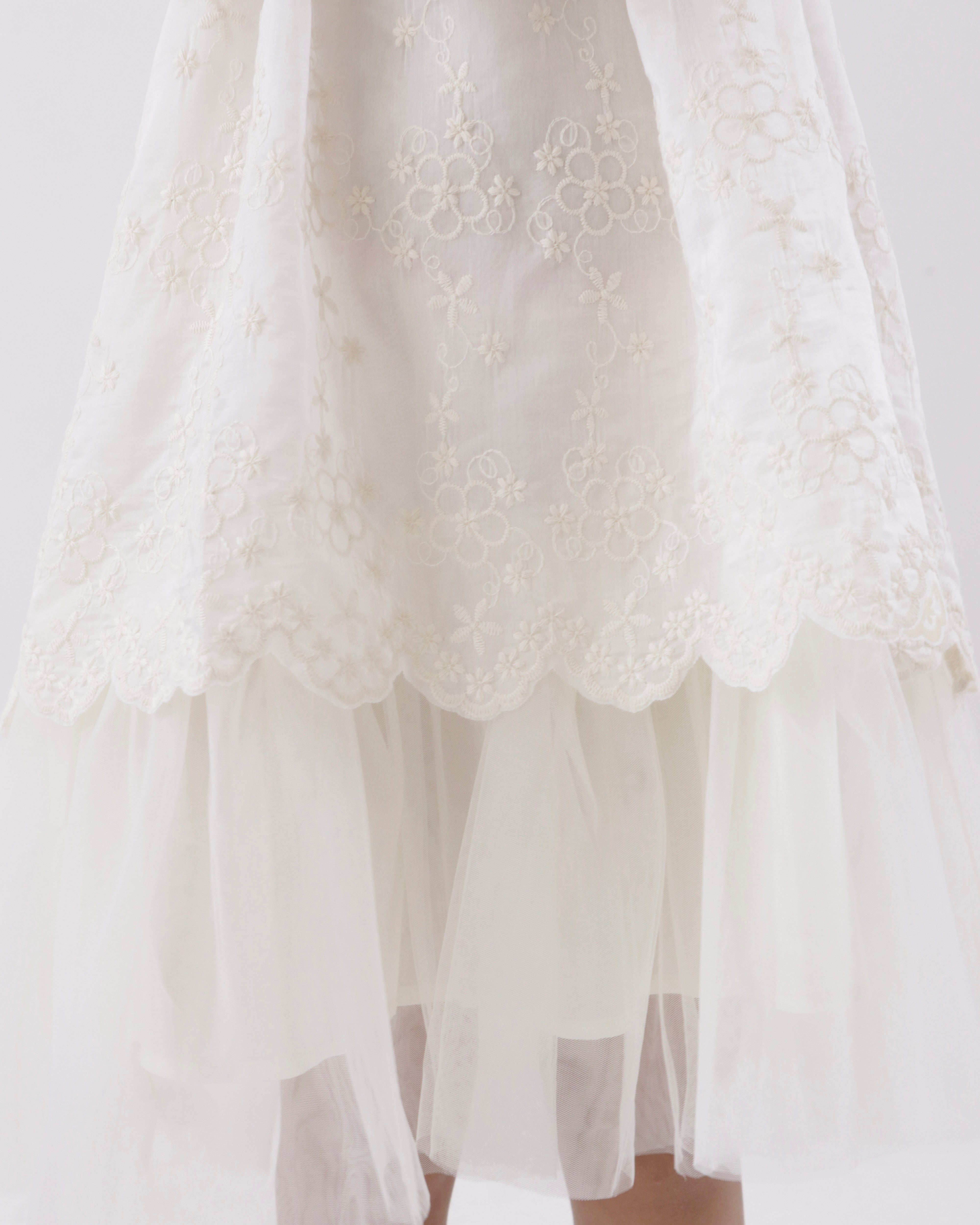 Embroidery Tulle Dress (Ready Stock)