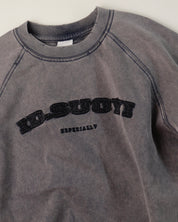 Anna Casual Distressed Tee - Grey