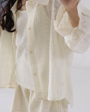 Cream Lace Outfit Set (Ready Stock)