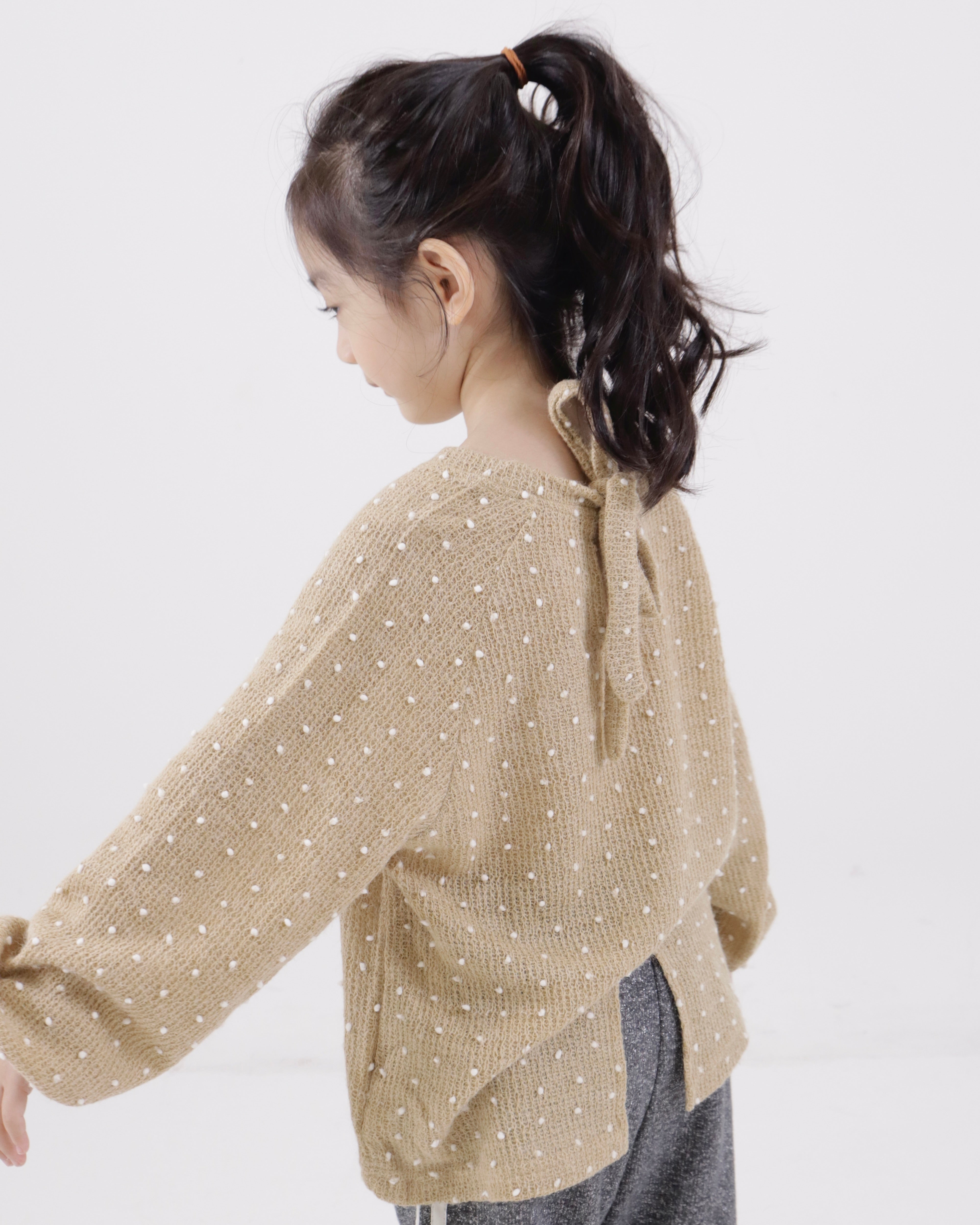 Cozy Dot Knit Top (Ready Stock)