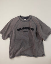 Anna Casual Distressed Tee - Grey