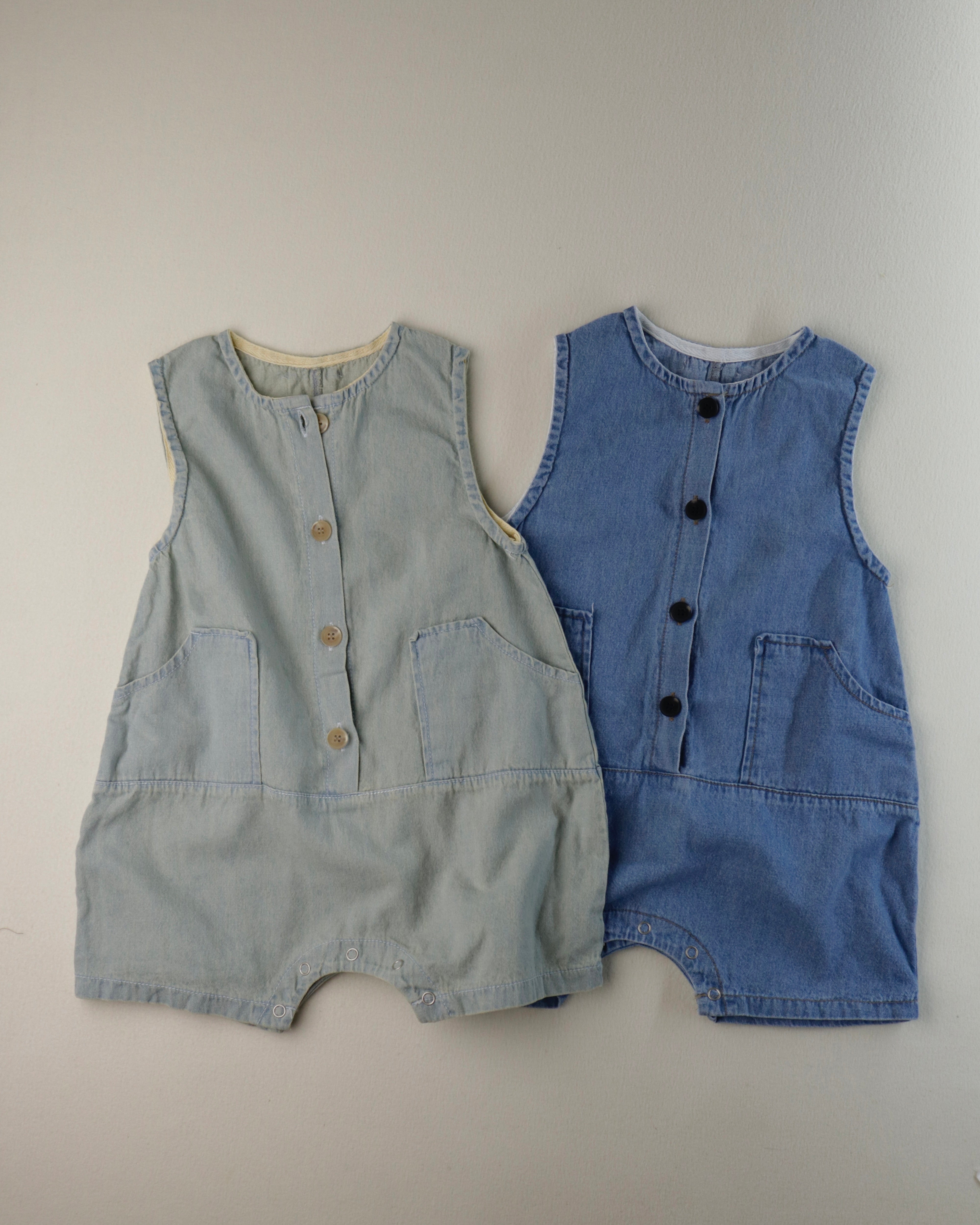 Mini Denim Romper (Baby & Toddler) - Ready Stock