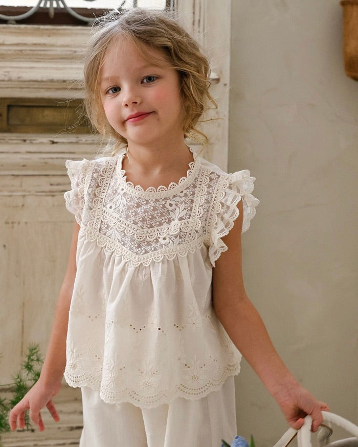 FLO Mio Blouse and Mello Pants Set (Ready Stock)