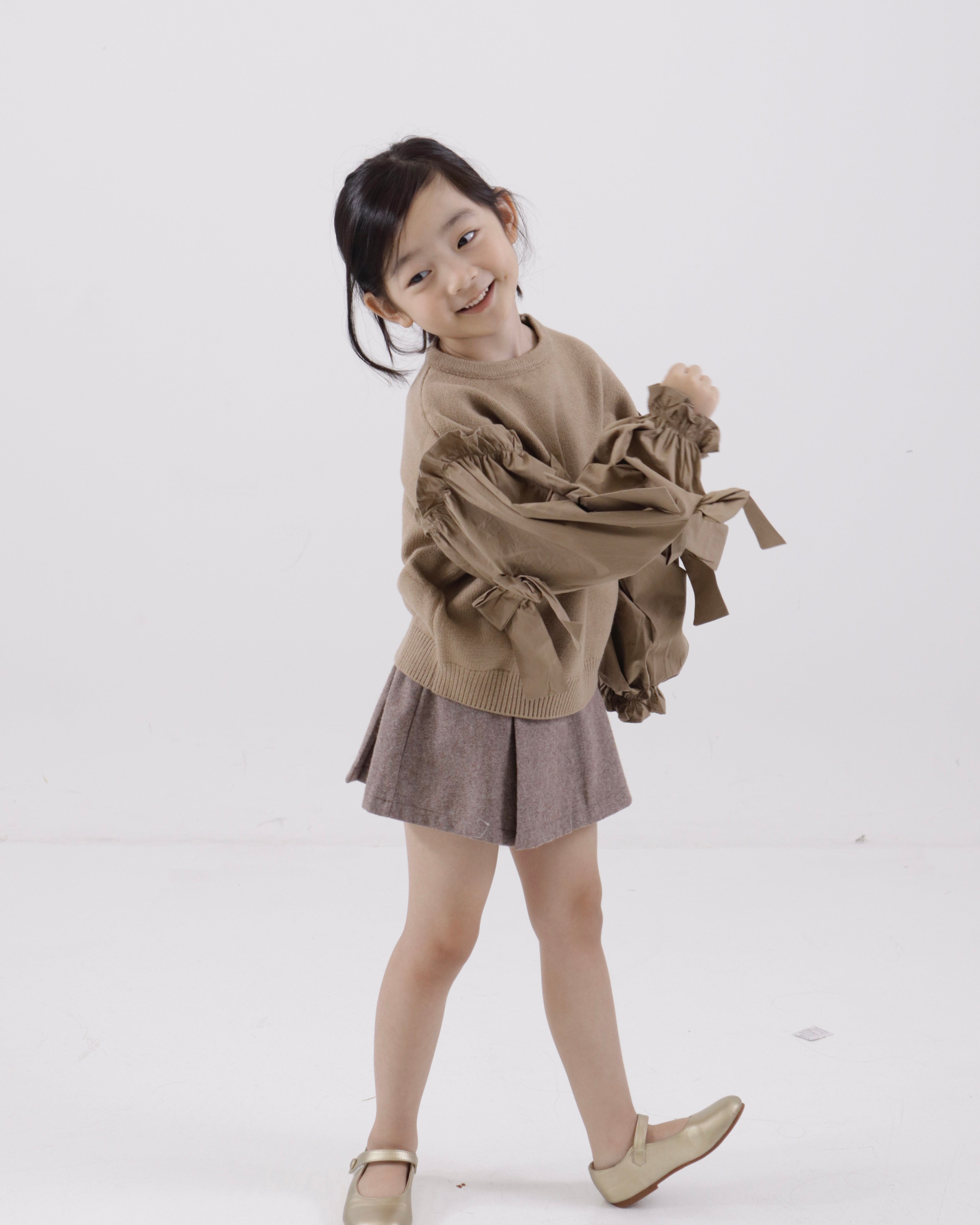 Puff-Sleeve Sweater (Ready Stock)