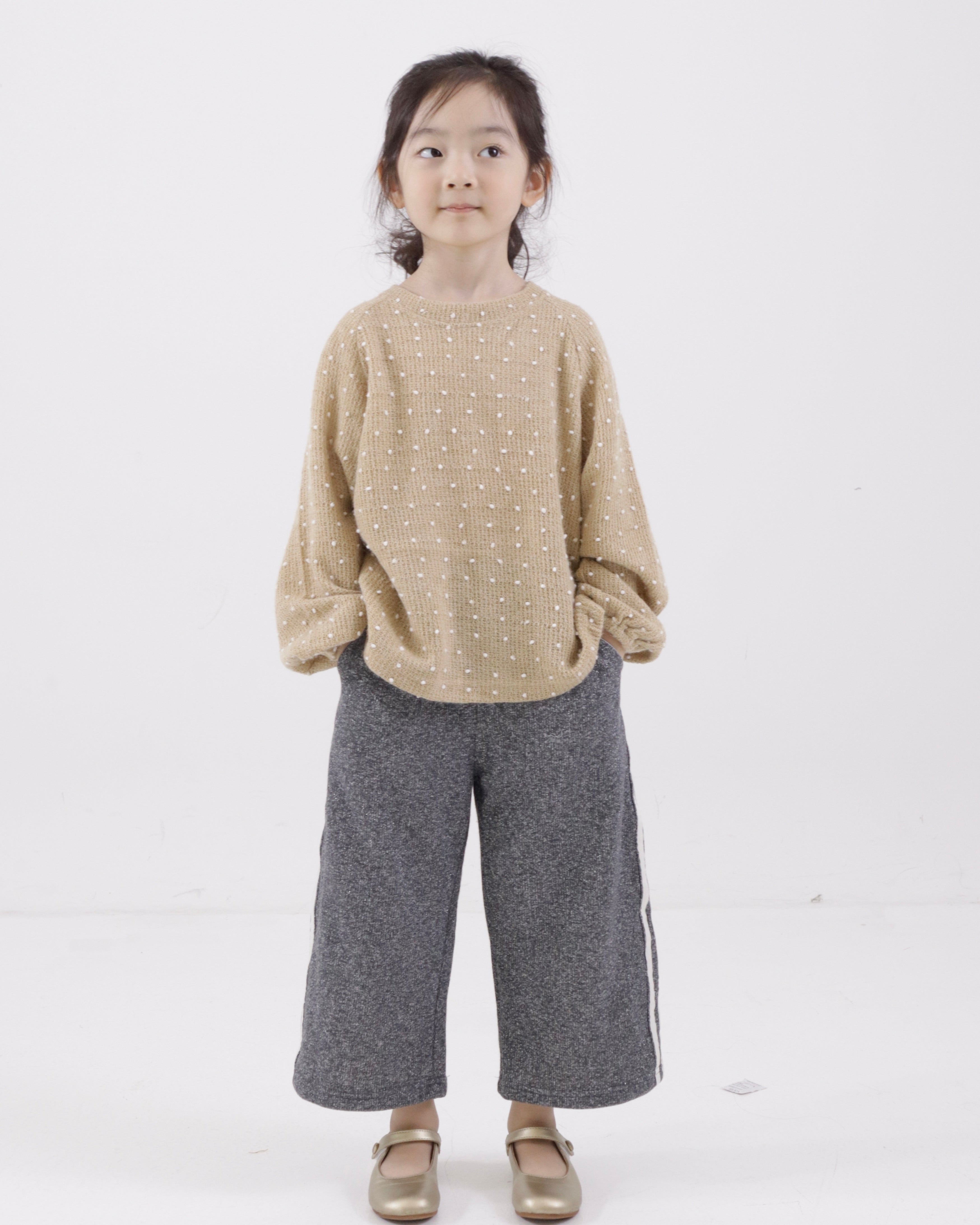 Cozy Dot Knit Top (Ready Stock)