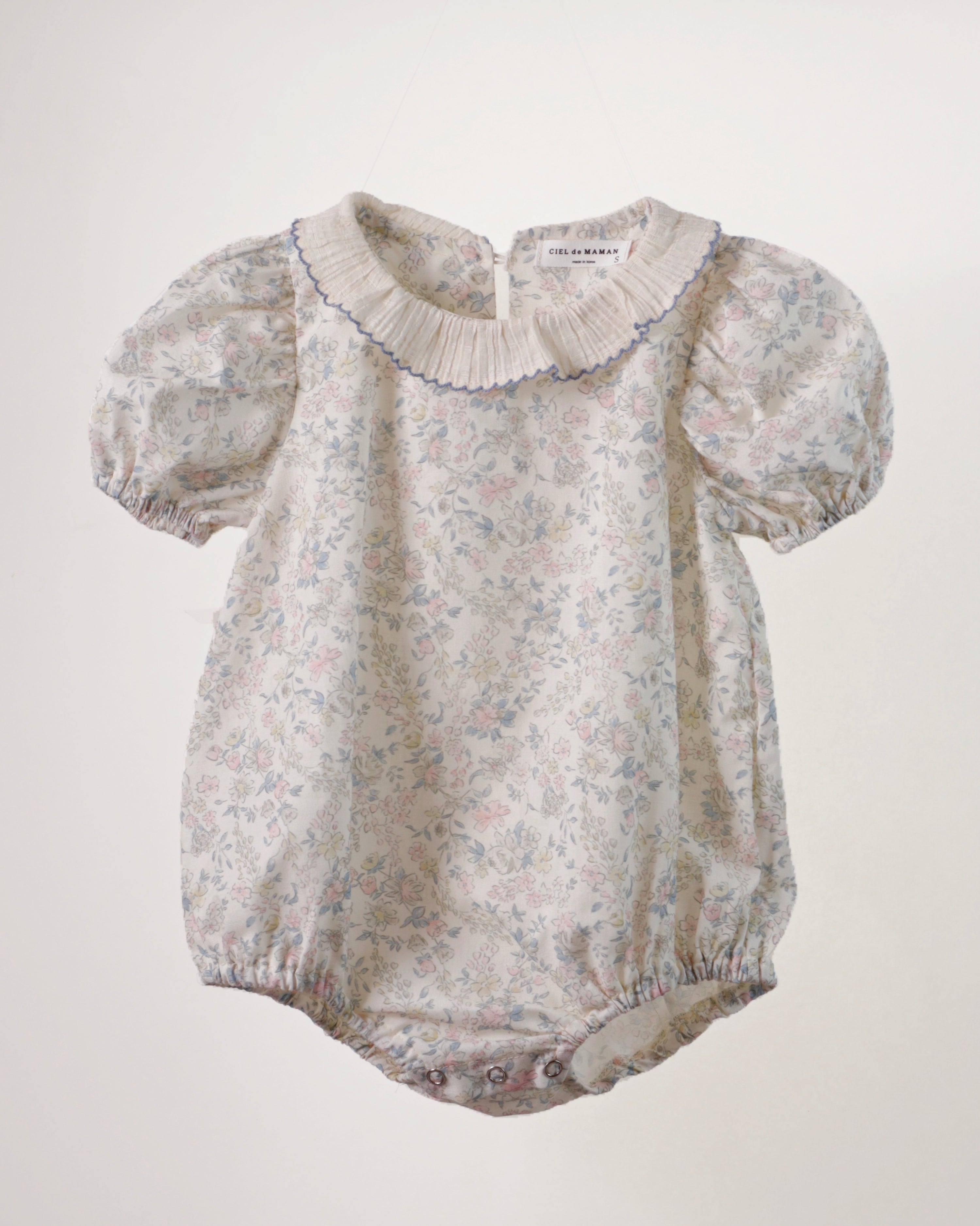 Summer Pintuck Floral Baby Suit (Ready Stock)