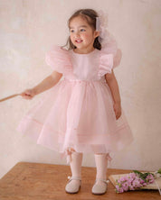 Ines Organza Dress - Pink (Ready Stock)