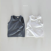 1+1 Sleeveless Tee & Linen Short Set (Ready Stock)