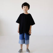 Drop-shoulder distressed Tee (Ready Stock)