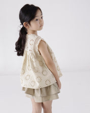 Ray Blouse and Layered Shorts Set (Ready Stock)