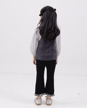 Fringe Hem Denim Pants (Ready Stock)