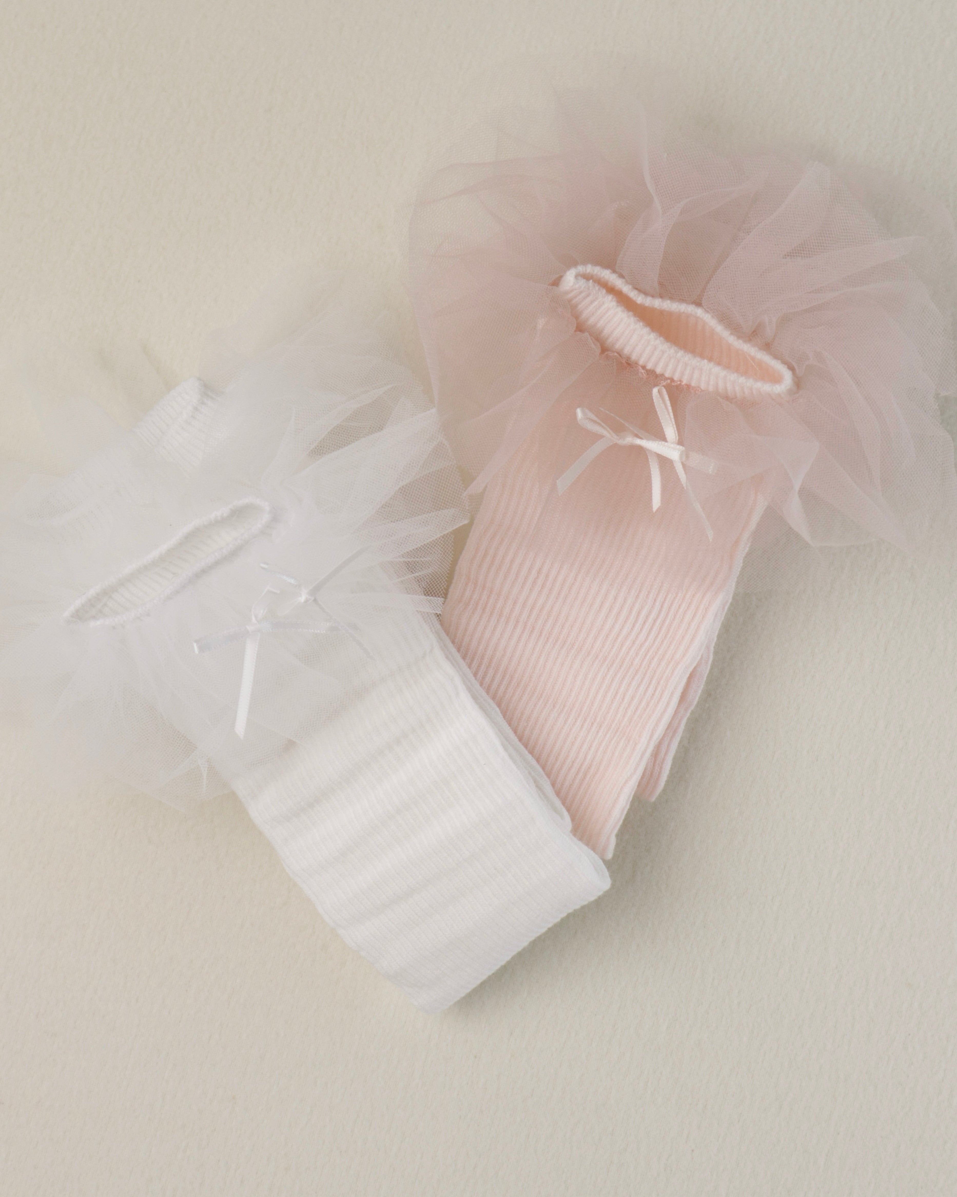 Sweet Tulle-frill Cotton Socks