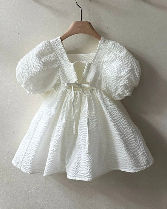Monbebe Cotton Ripple Dress (Ready Stock)
