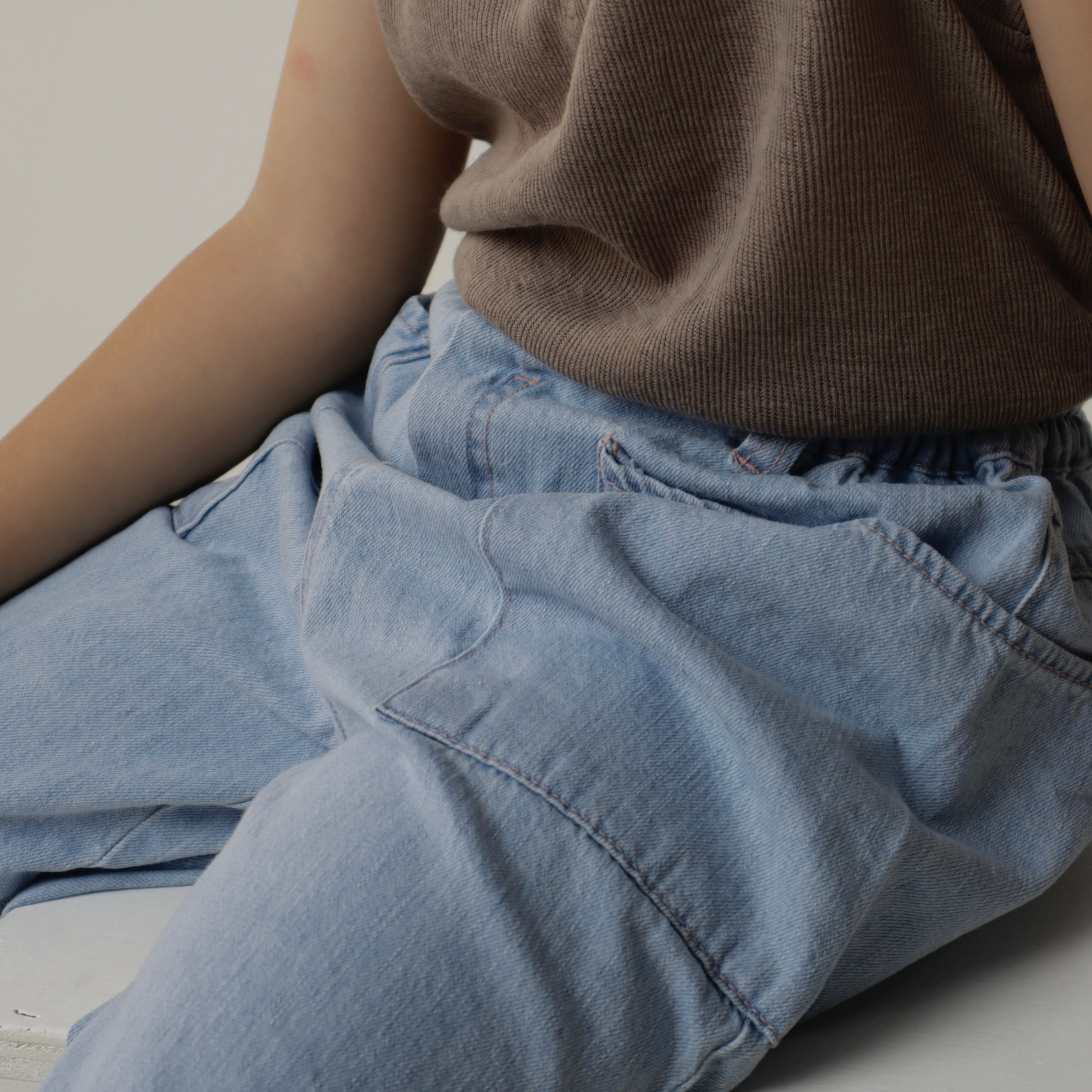 Disgreen Denim Pocket Pants (Ready Stock)