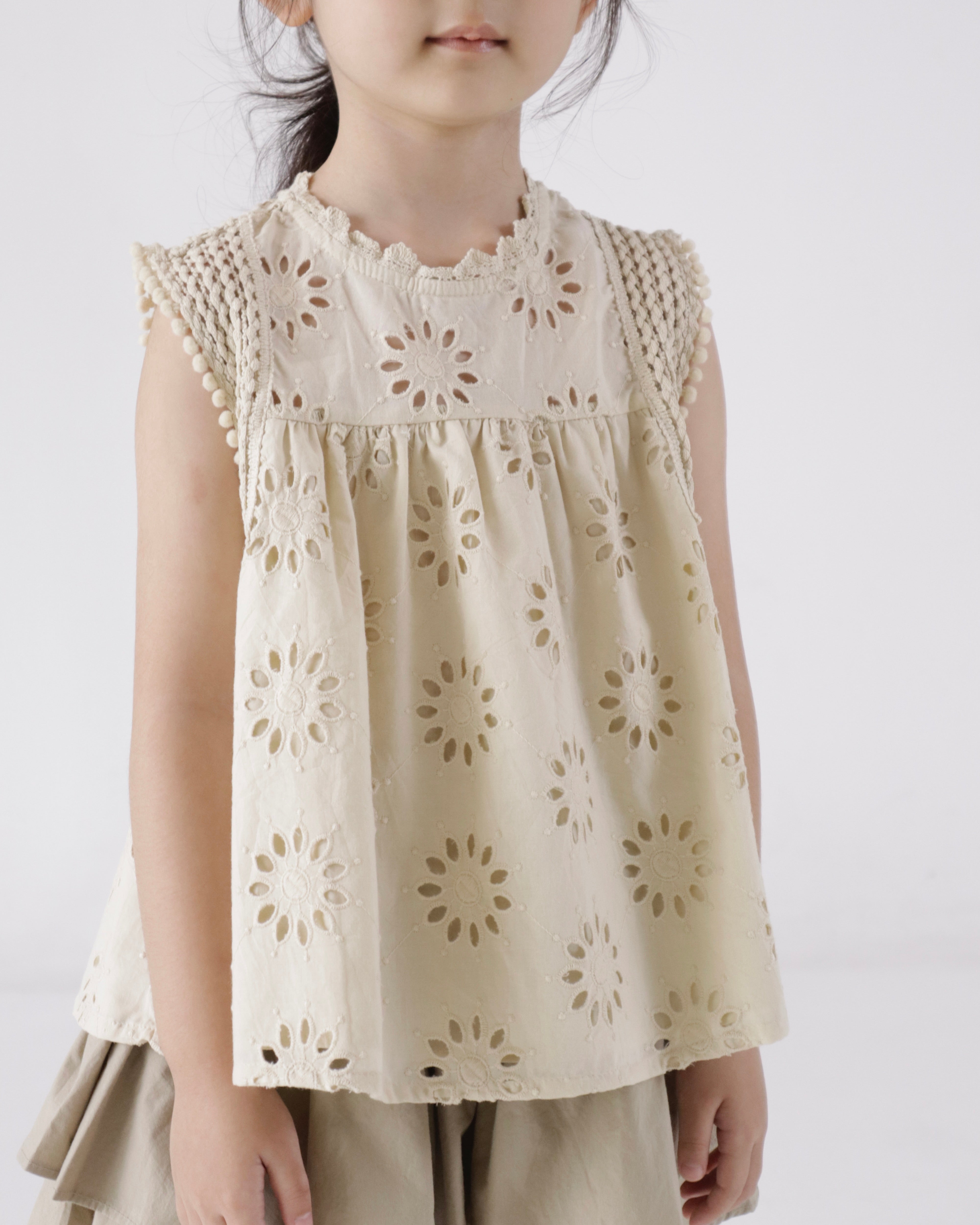 Ray Blouse and Layered Shorts Set (Ready Stock)