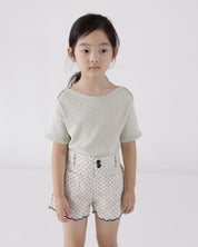 Eyelet Boat Neck T (Ready Stock)