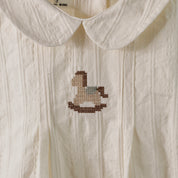 Leo Embroidery Romper (Ready Stock)