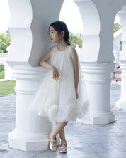 Dreamy Tulle Dress- Cream White (Ready Stock)