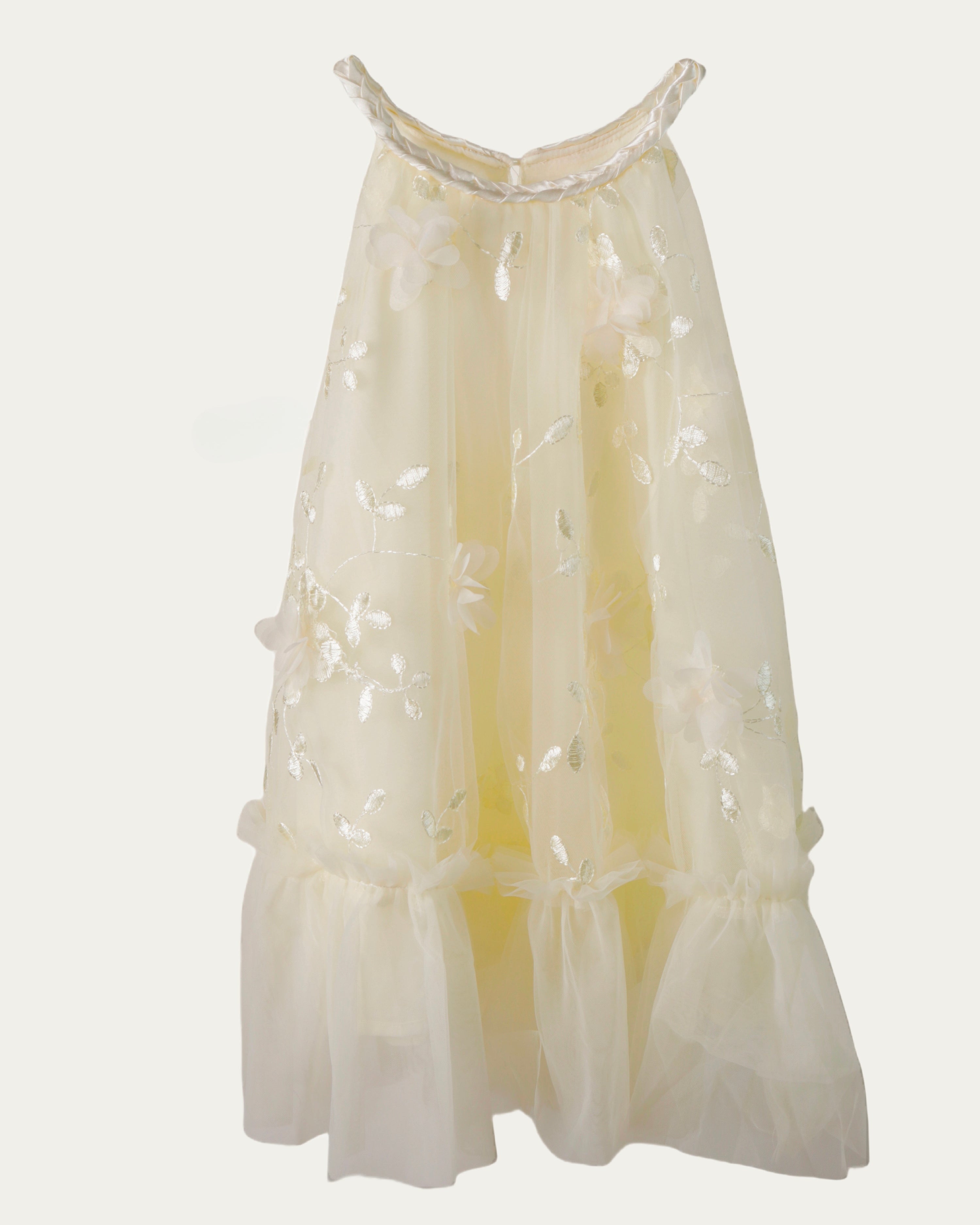 Floral Embroidered A-Line Dress (Ready Stock)