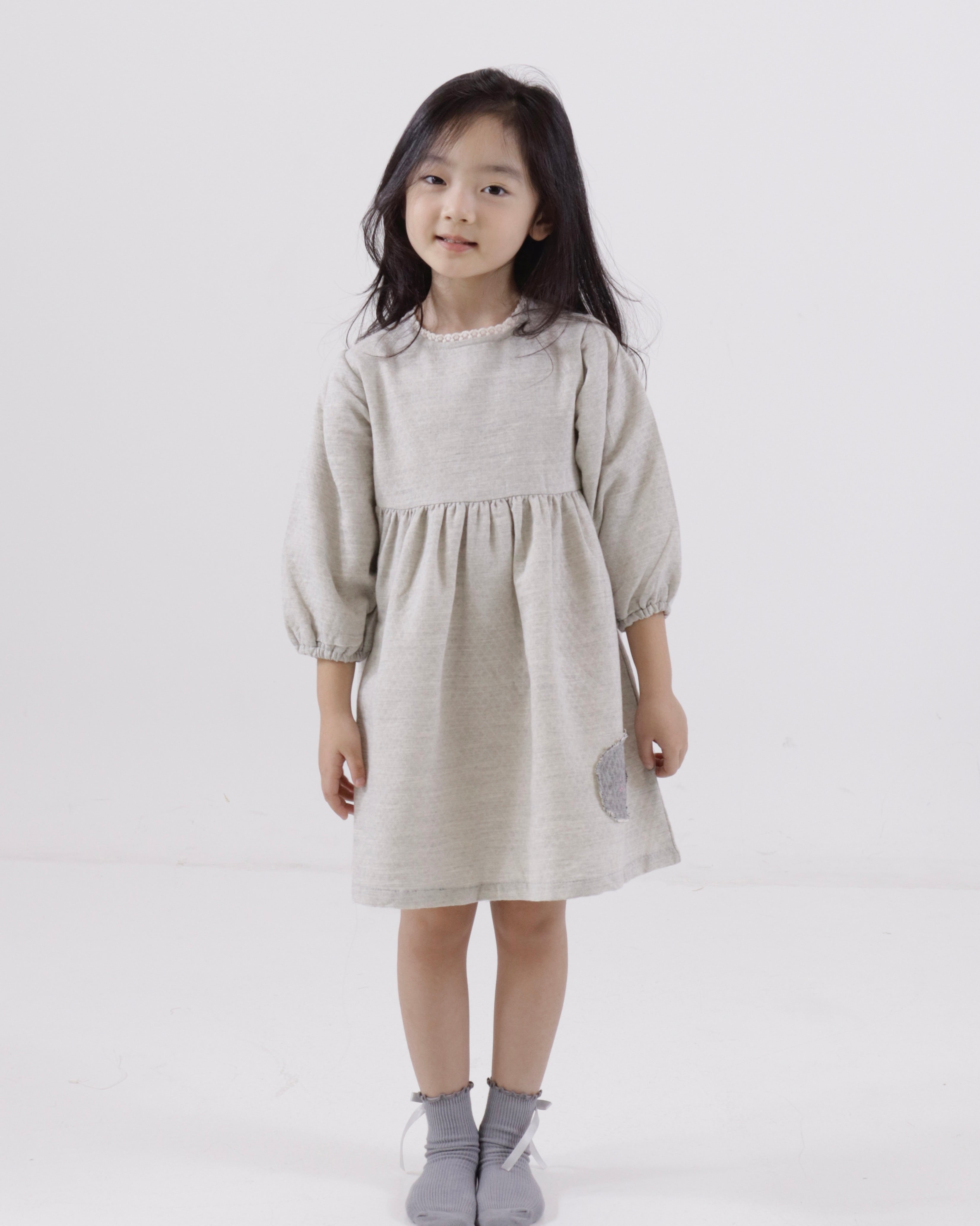 Cotton Linen Textured Dress (Ready Stock)