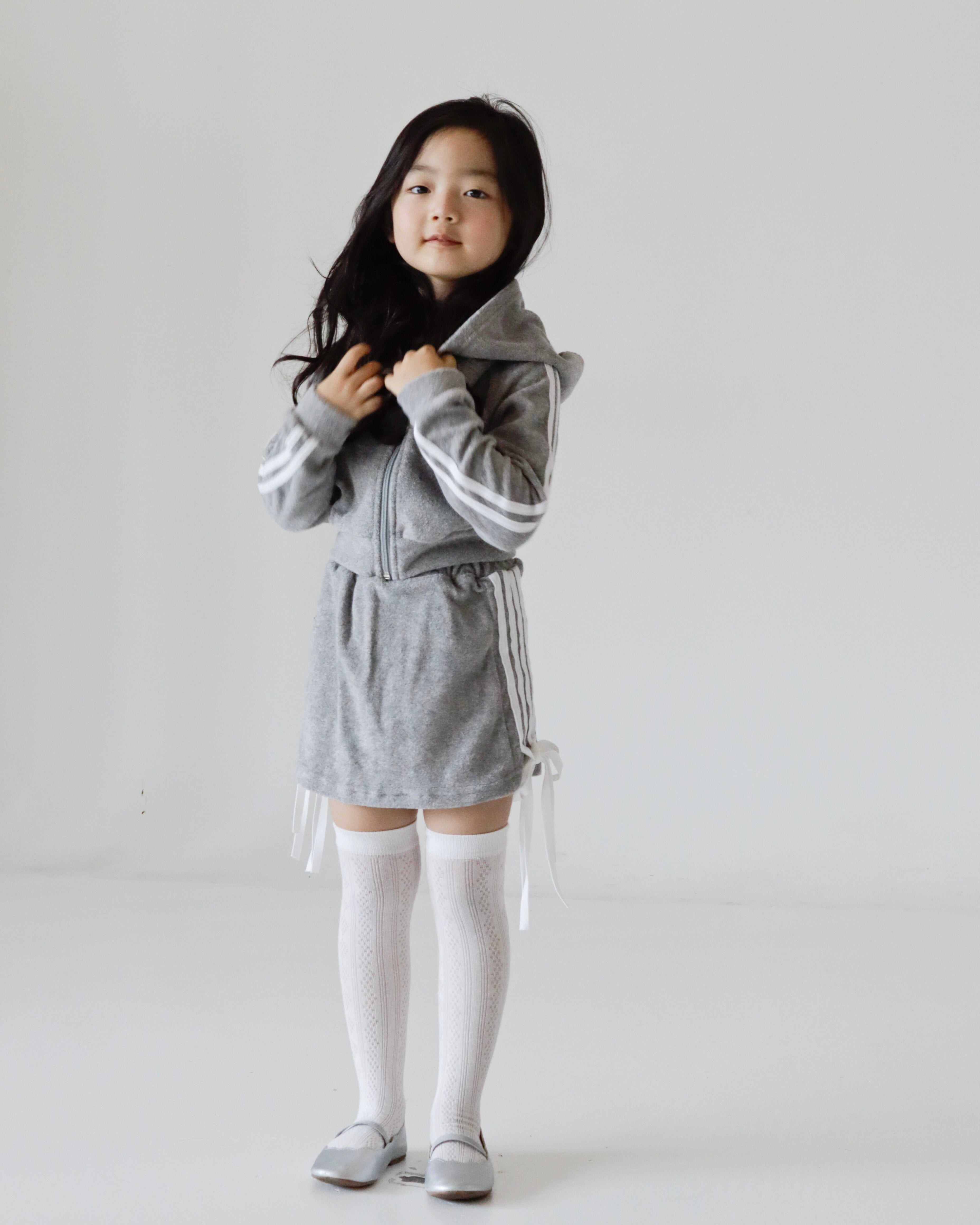 COCO Terry Top & Skorts Set  (Ready Stock)