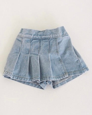 Zan Clover denim skorts (Ready Stock)