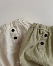 Baby&Toddler -  Button Shorts (Ready Stock)