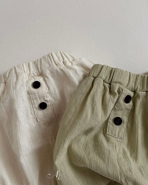 Baby&Toddler -  Button Shorts (Ready Stock)