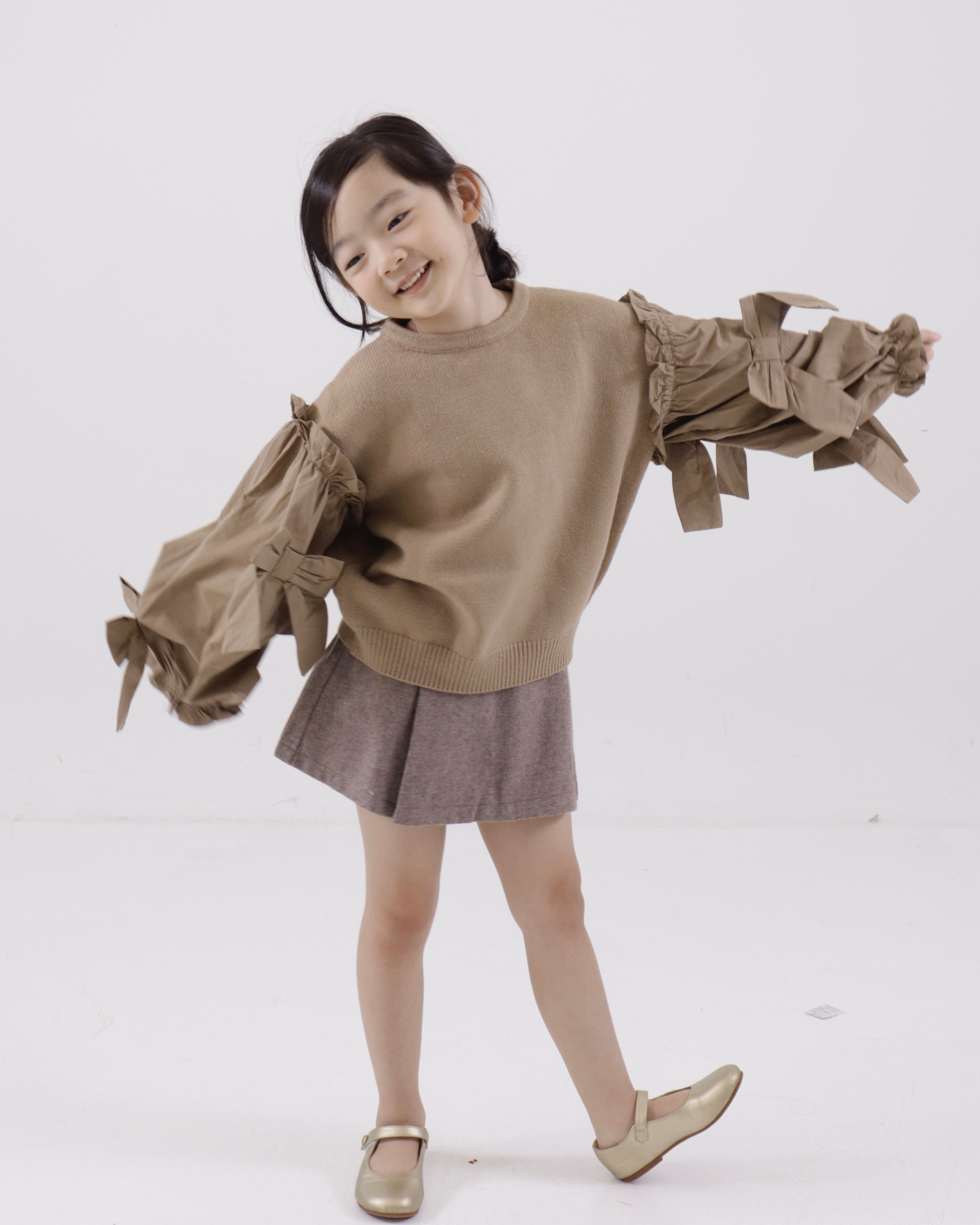 Puff-Sleeve Sweater (Ready Stock)