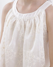 Embroidery Tulle Dress (Ready Stock)