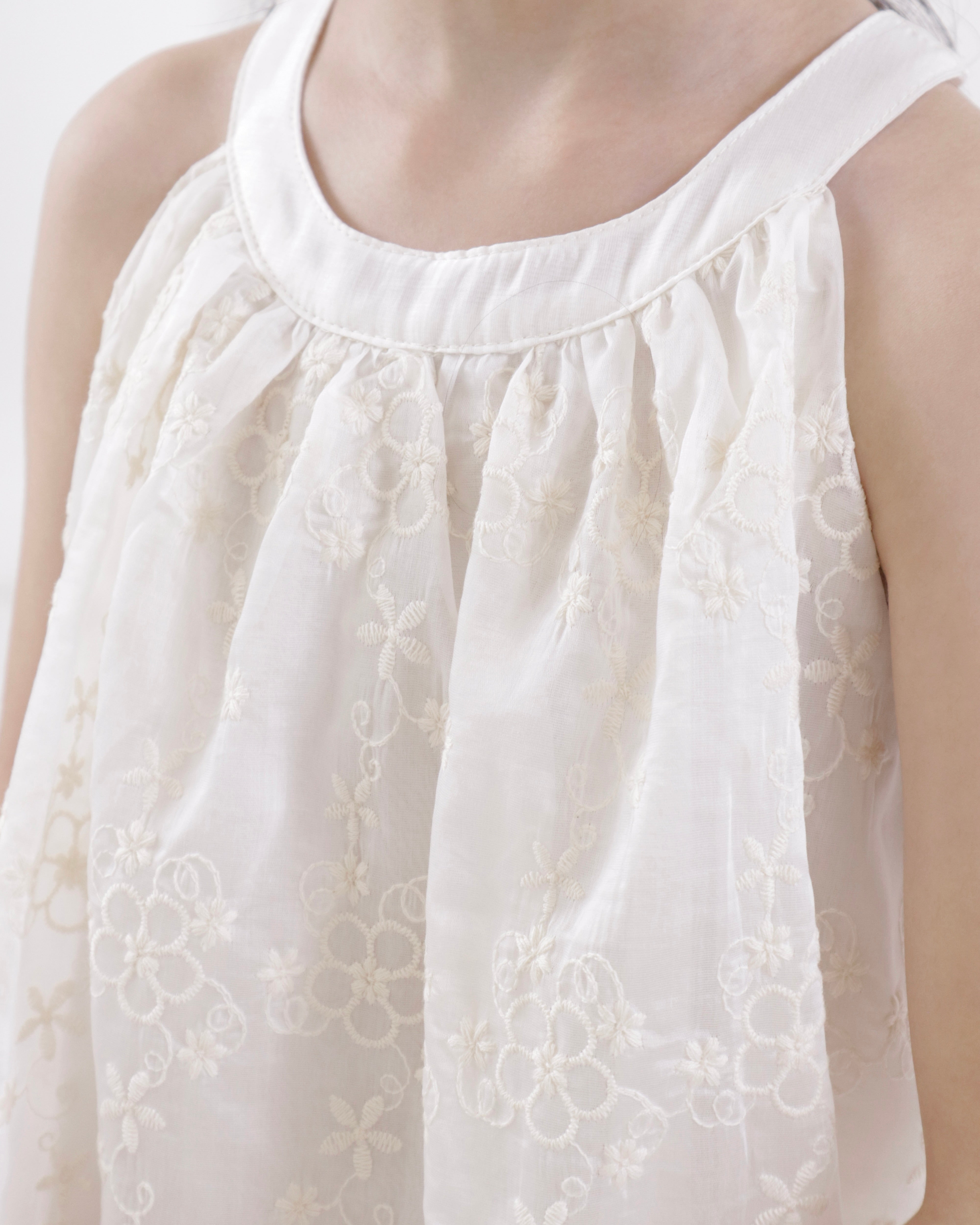 Embroidery Tulle Dress (Ready Stock)