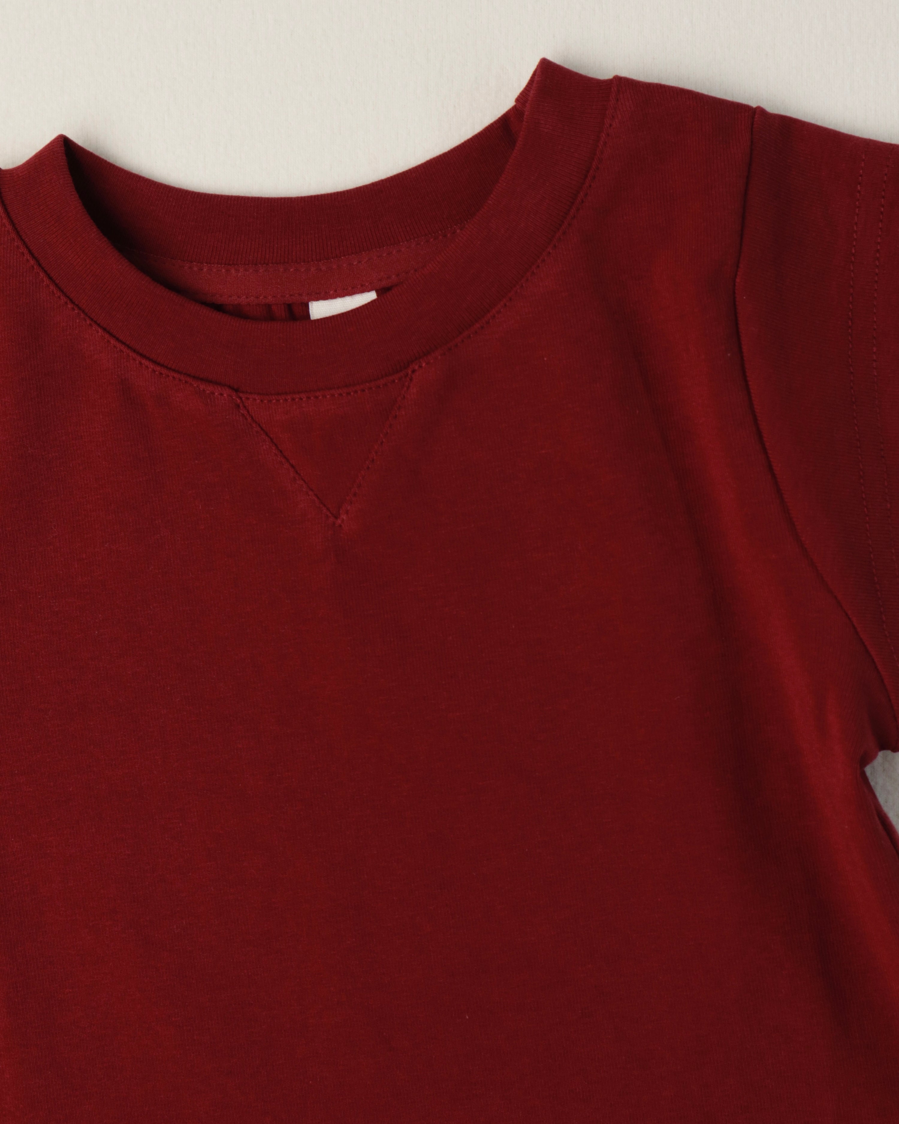 Maroon Red T (Ready Stock)