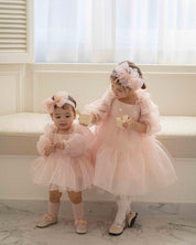 Oren CL Organza Romper-Pink (Ready Stock)