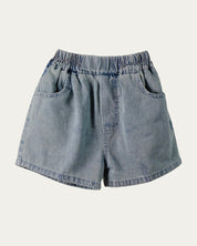 Elasticated Waist Denim Shorts (Ready Stock)