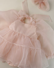 Oren CL Organza Romper-Pink (Ready Stock)