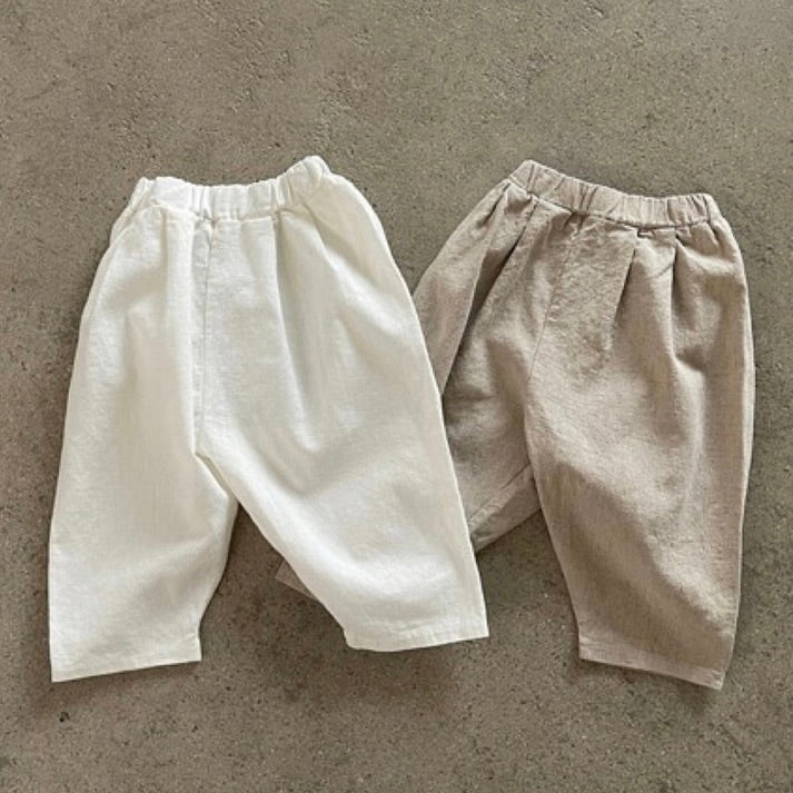Signature Lacamel  Cotton Pants (Ready Stock )