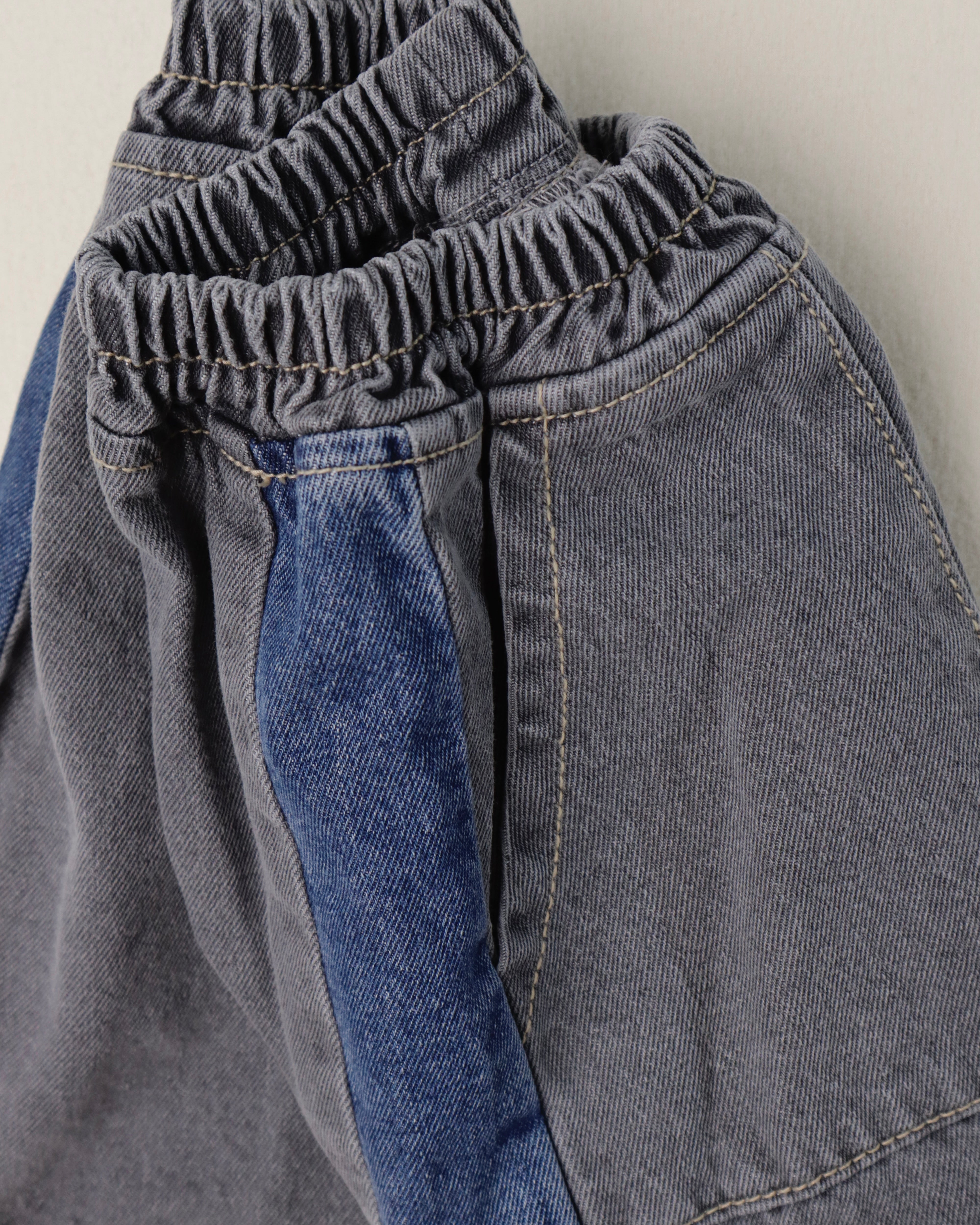 Mini Dual Color Denim Shorts (Ready Stock)