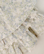 FLO Cyan Blouse and Lala Shorts Set (Ready Stock)