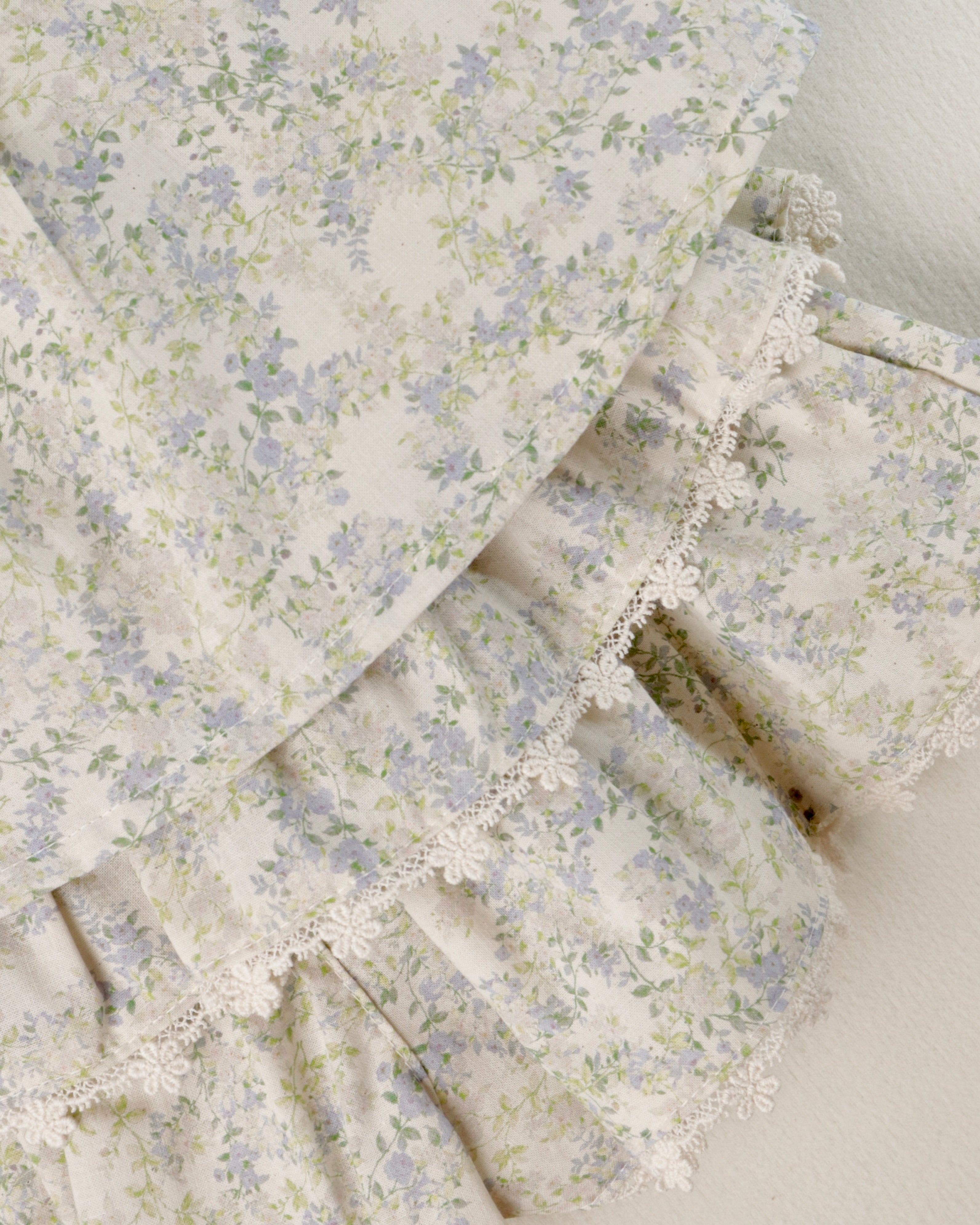 FLO Cyan Blouse and Lala Shorts Set (Ready Stock)
