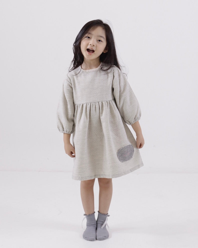 Cotton Linen Textured Dress (Ready Stock)