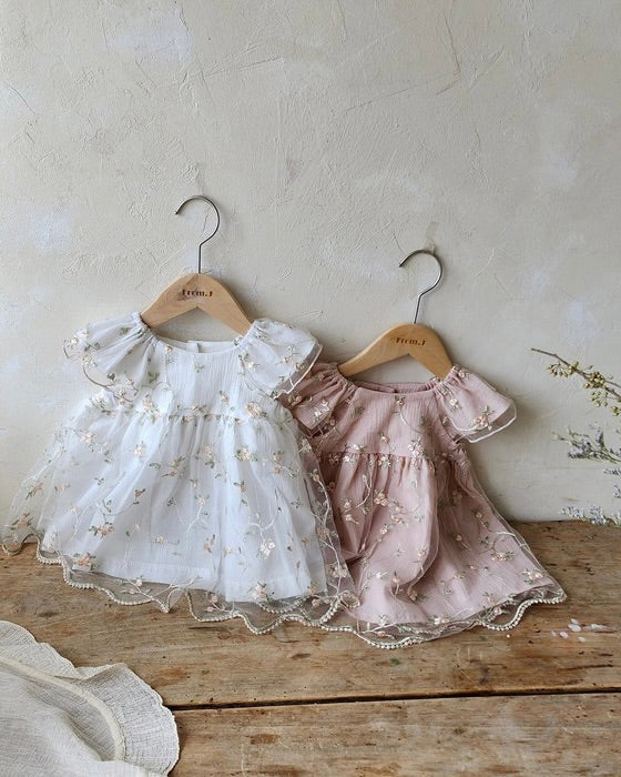 FromJ Embroidered One-piece (Bonnet Set) - Ready Stock