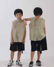 CNY- mandarin collar sleeveless style (Ready Stock)