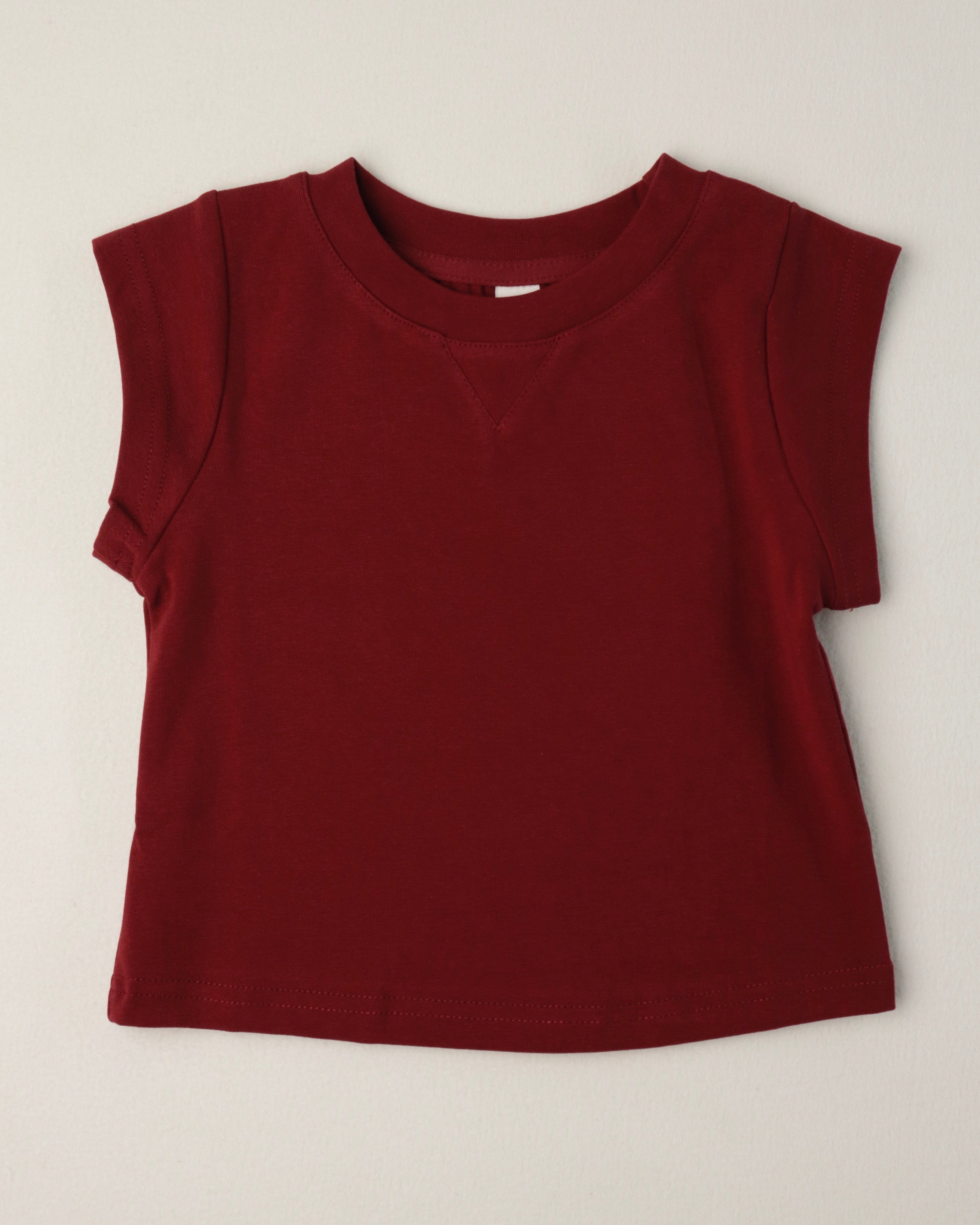 Maroon Red T (Ready Stock)