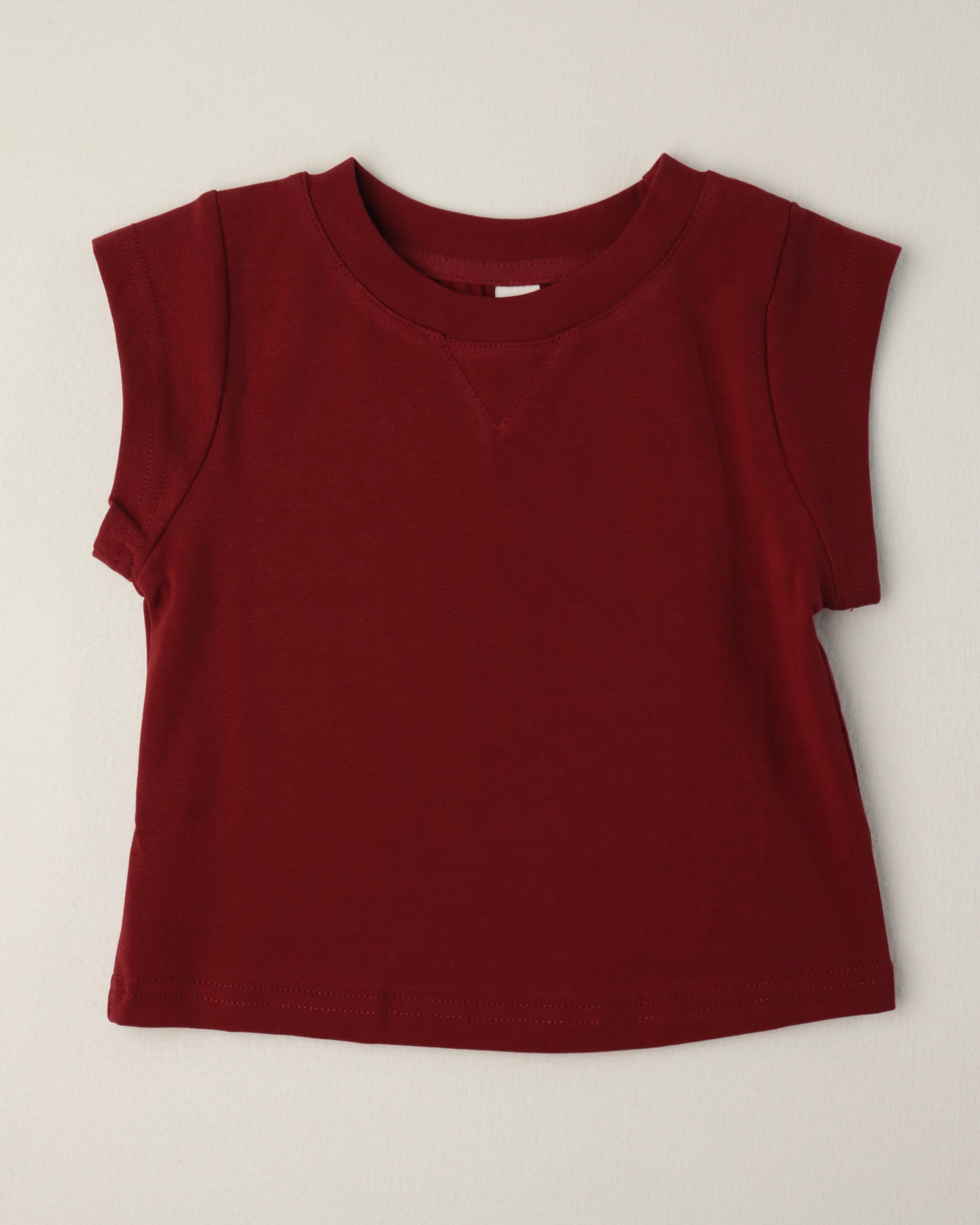 Maroon Red T (Ready Stock)